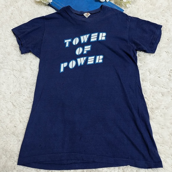 RARE!!!! Vintage Tower of Power 80's Hanes Tee - Picture 3 of 8